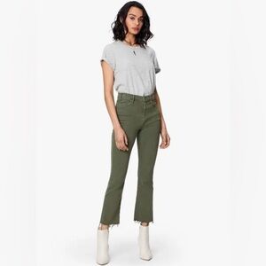 Olive Green Mother Jeans